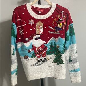 Blizzard Bay Women’s medium Red Christmas Sweater Holiday sweater nwt